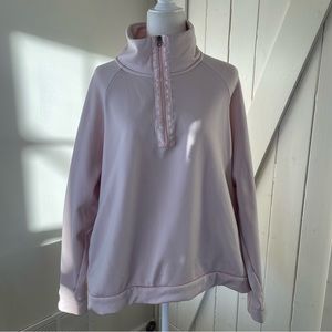 NIKE pink 1/2 zip pullover sweatshirt  XXL